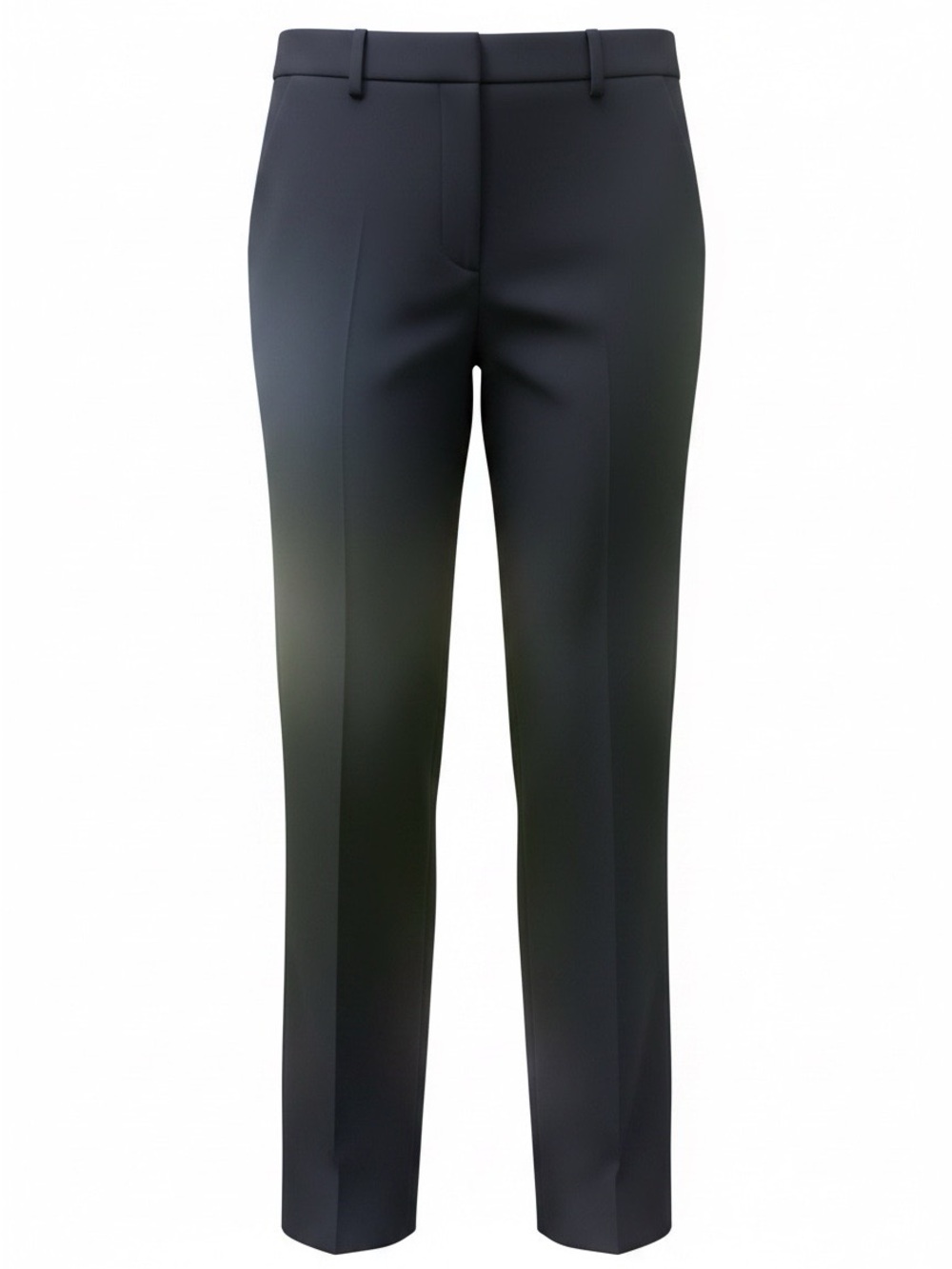 Larry Levine Sleek Black Straight-Leg Trousers